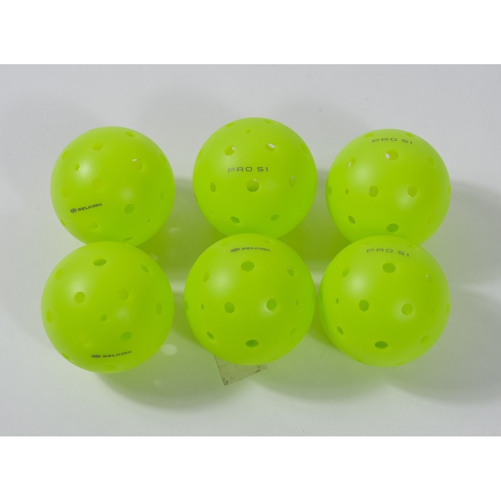 Selkirk Pickleballs Unisex OS Neon Yellow S1 Pro 6 Pack Outdoor High Performance